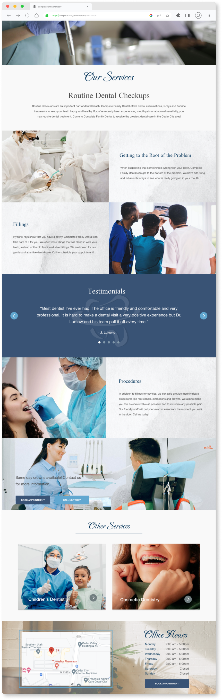 Patient Honey website template mockup 4